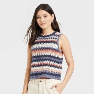 Universal Thread Crochet Tank Top